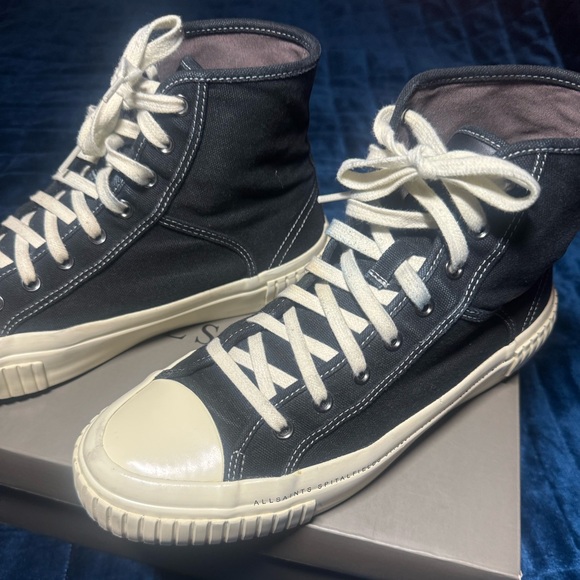 EUC ALLSAINTS Douglas Script High Top Sneakers Size 10 Men. - Picture 3 of 10